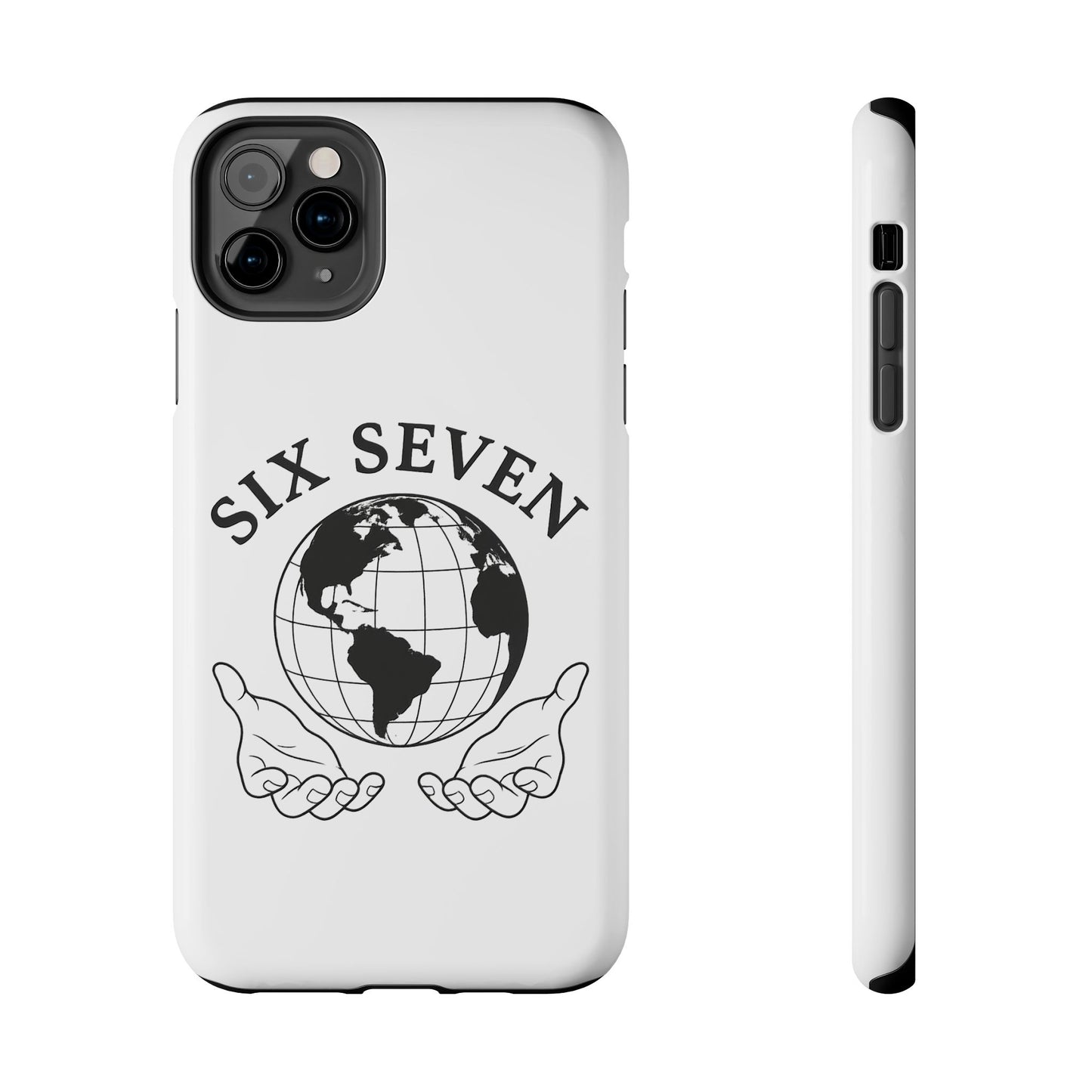 Globe Emblem Tough Phone Case — "Six Seven" Protective Phone Cover