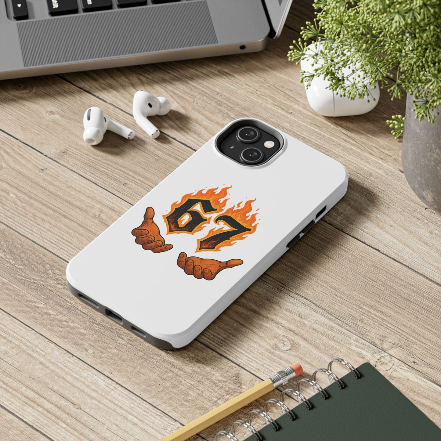 Tough Phone Case — Flaming '67' Graphic