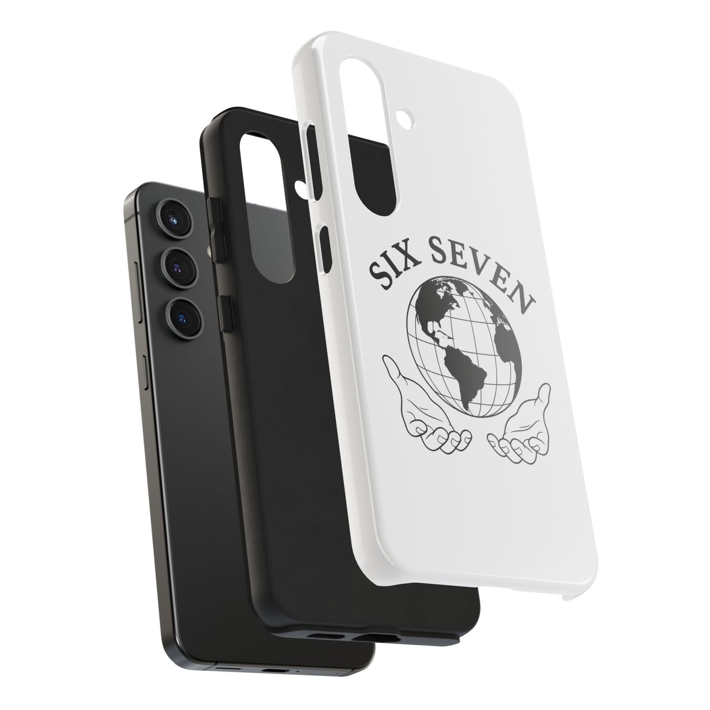 Globe Emblem Tough Phone Case — "Six Seven" Protective Phone Cover