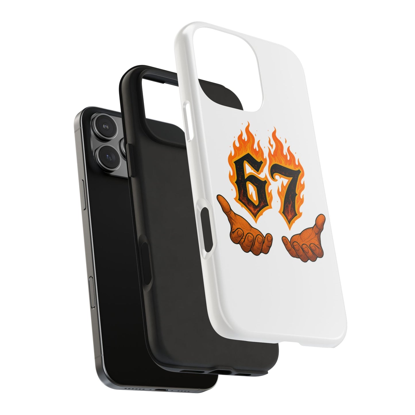 Tough Phone Case — Flaming '67' Graphic
