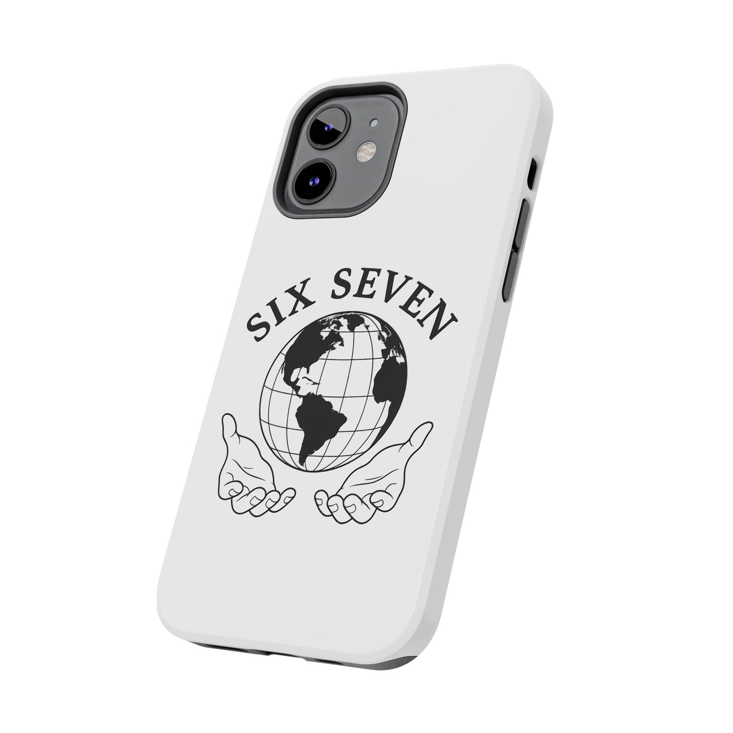 Globe Emblem Tough Phone Case — "Six Seven" Protective Phone Cover