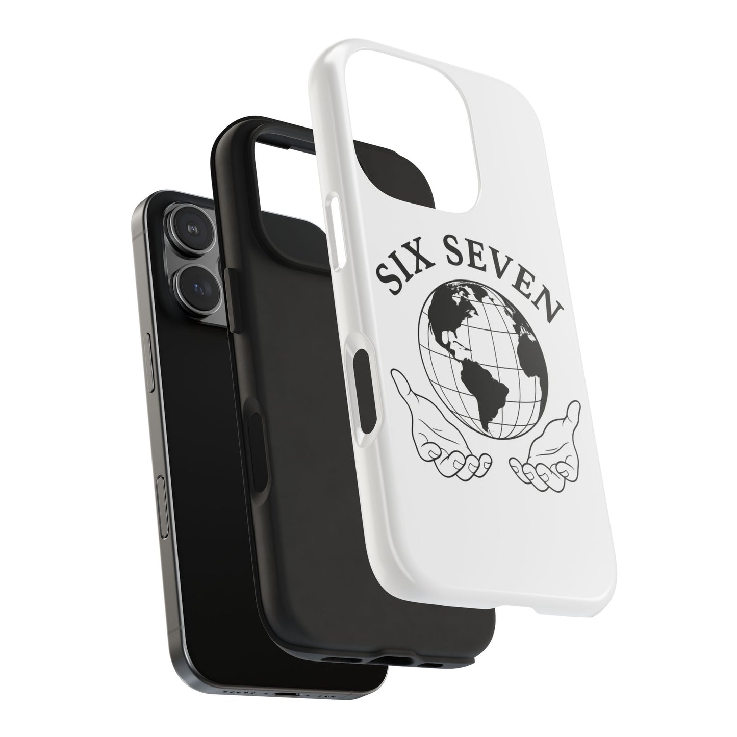 Globe Emblem Tough Phone Case — "Six Seven" Protective Phone Cover