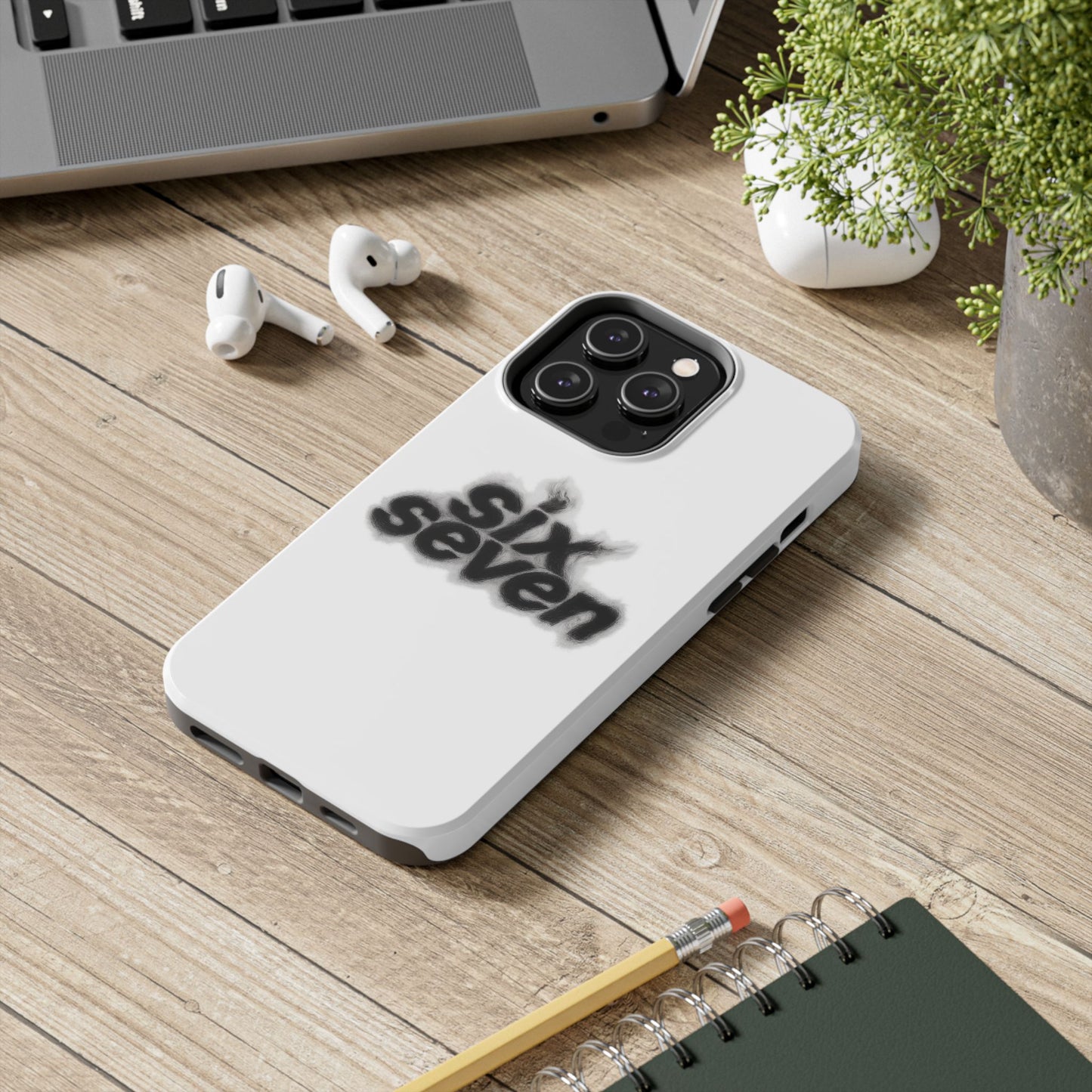 Tough Phone Case — 'six seven' Smoke Logo Protective Cover