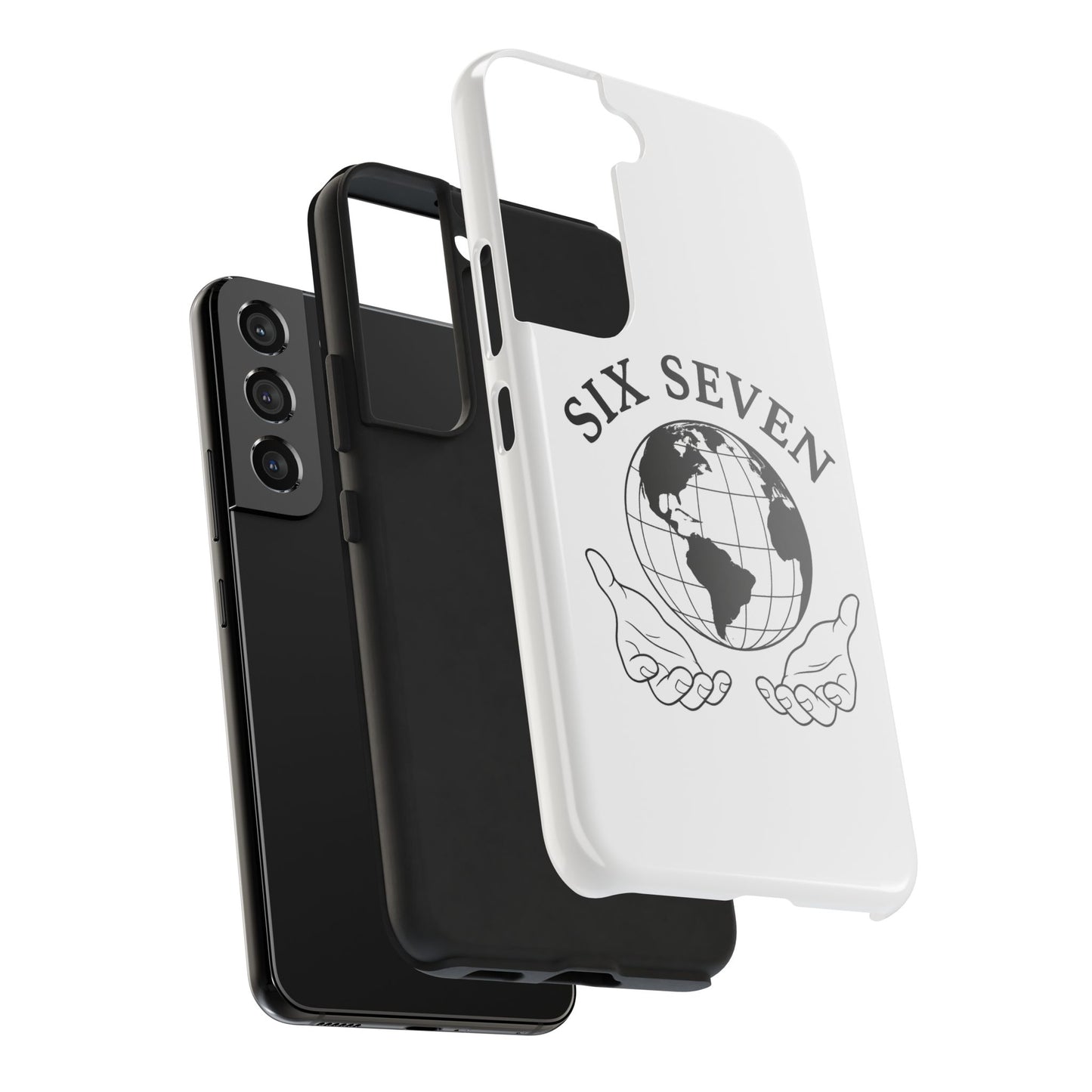 Globe Emblem Tough Phone Case — "Six Seven" Protective Phone Cover