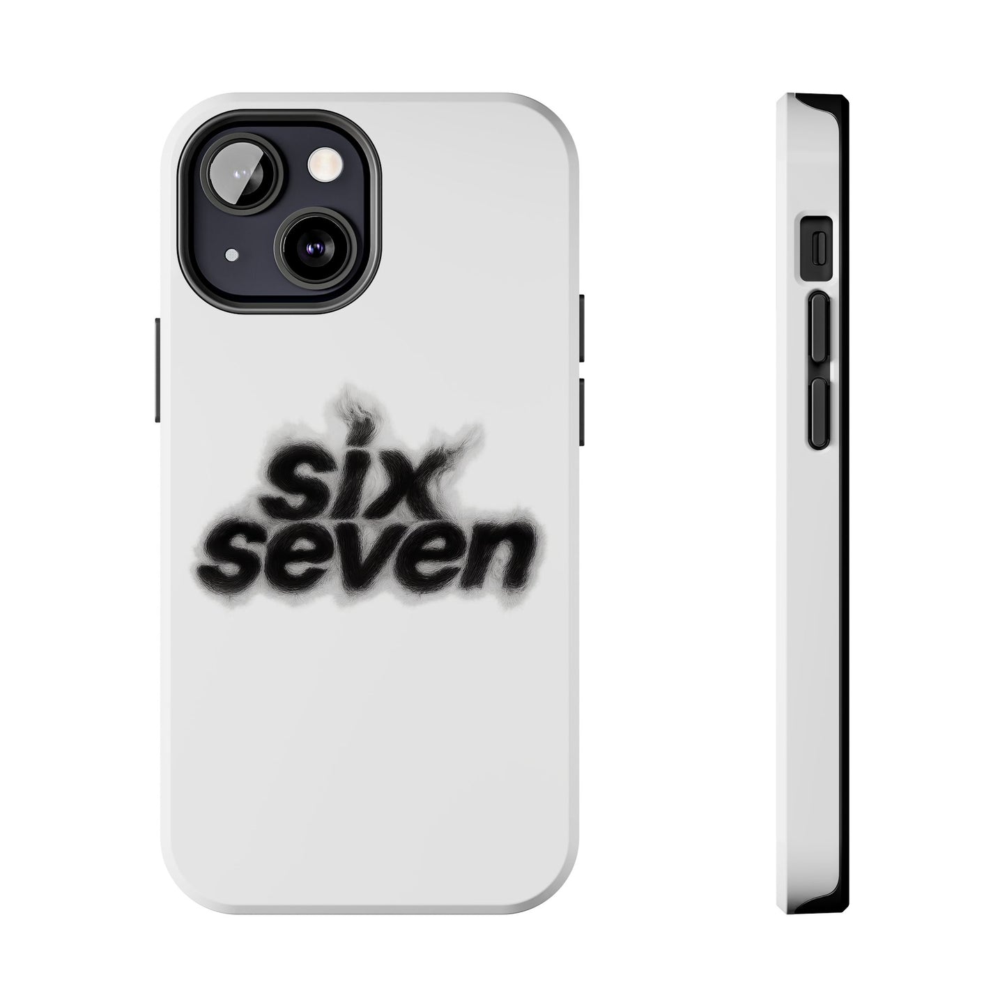 Tough Phone Case — 'six seven' Smoke Logo Protective Cover