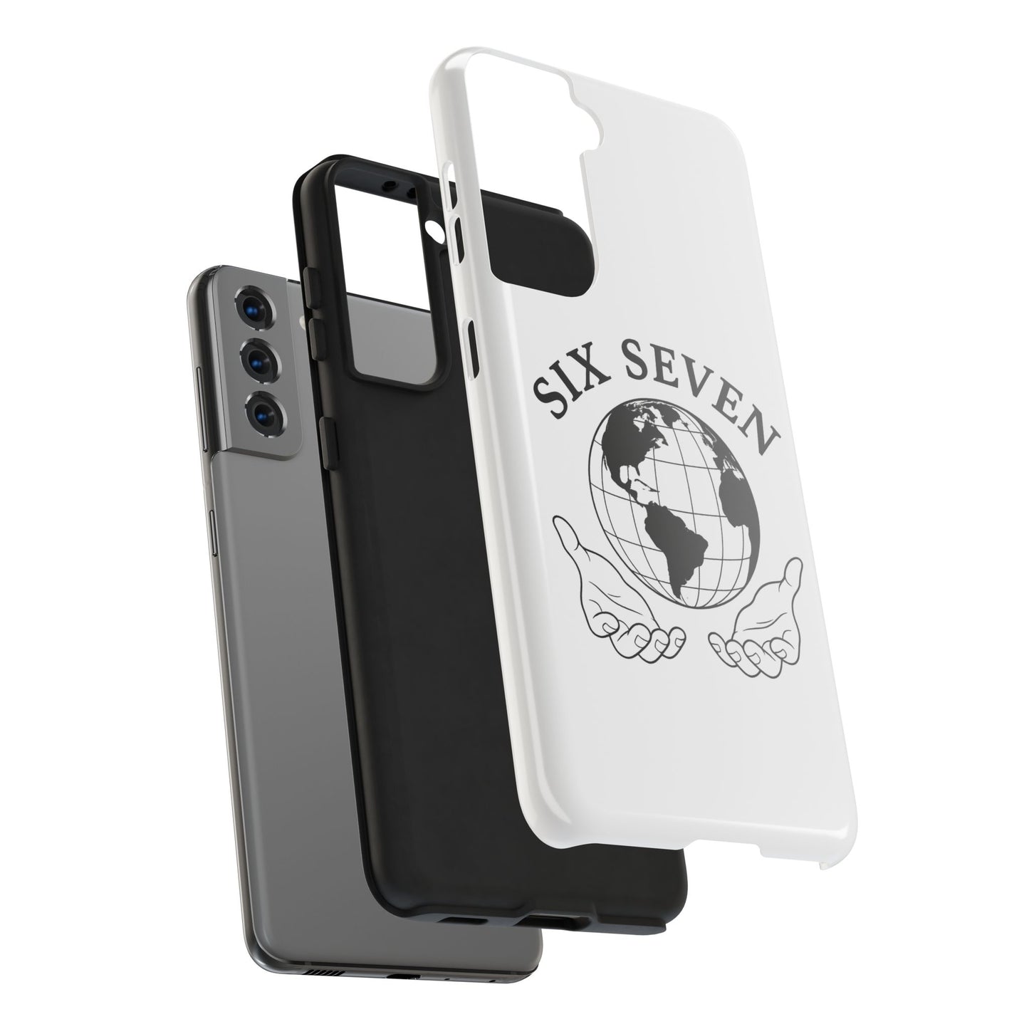 Globe Emblem Tough Phone Case — "Six Seven" Protective Phone Cover