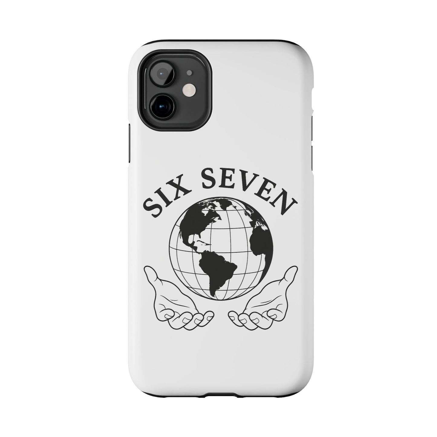 Globe Emblem Tough Phone Case — "Six Seven" Protective Phone Cover