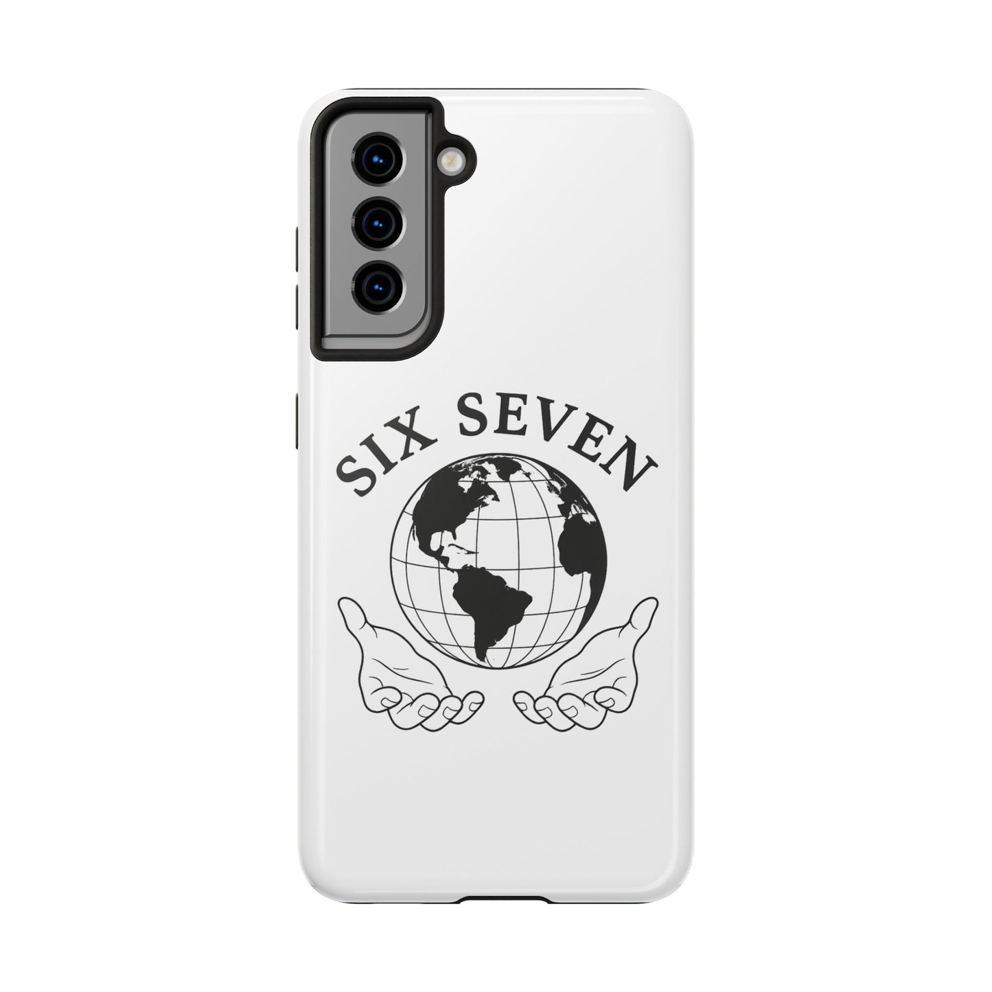 Globe Emblem Tough Phone Case — "Six Seven" Protective Phone Cover