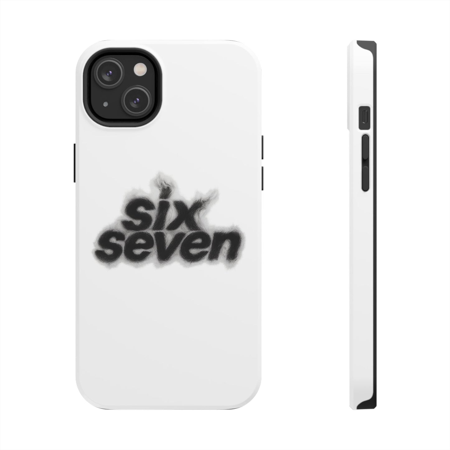 Tough Phone Case — 'six seven' Smoke Logo Protective Cover