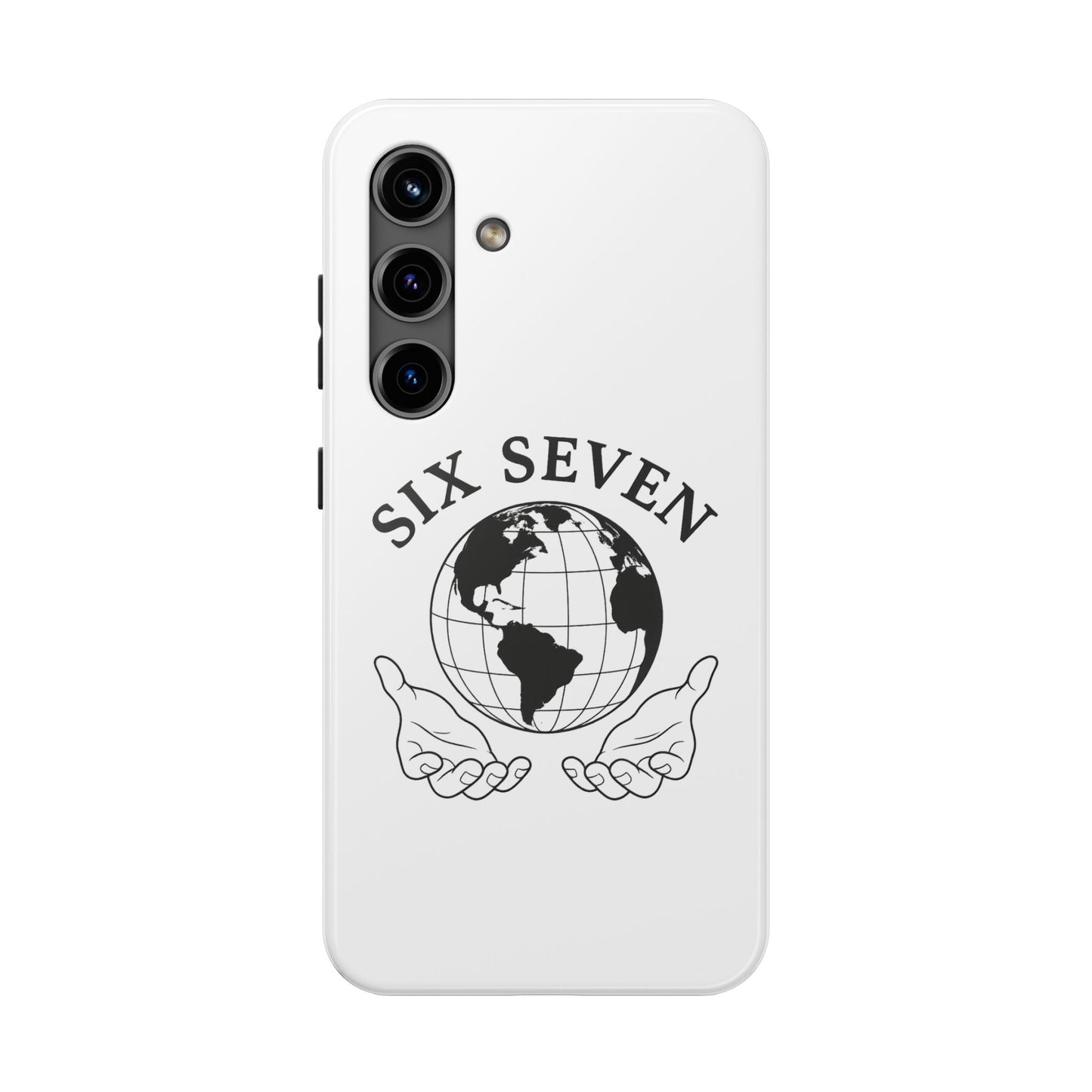 Globe Emblem Tough Phone Case — "Six Seven" Protective Phone Cover