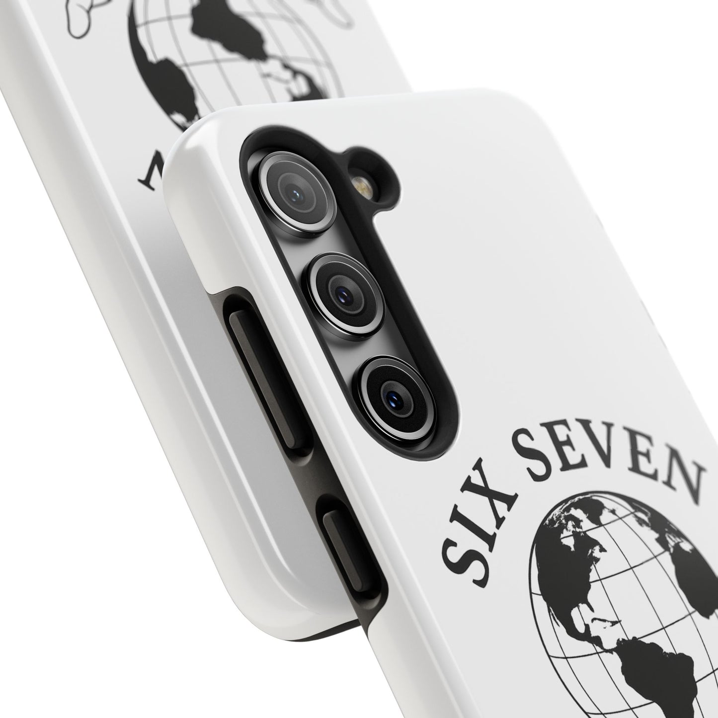 Globe Emblem Tough Phone Case — "Six Seven" Protective Phone Cover