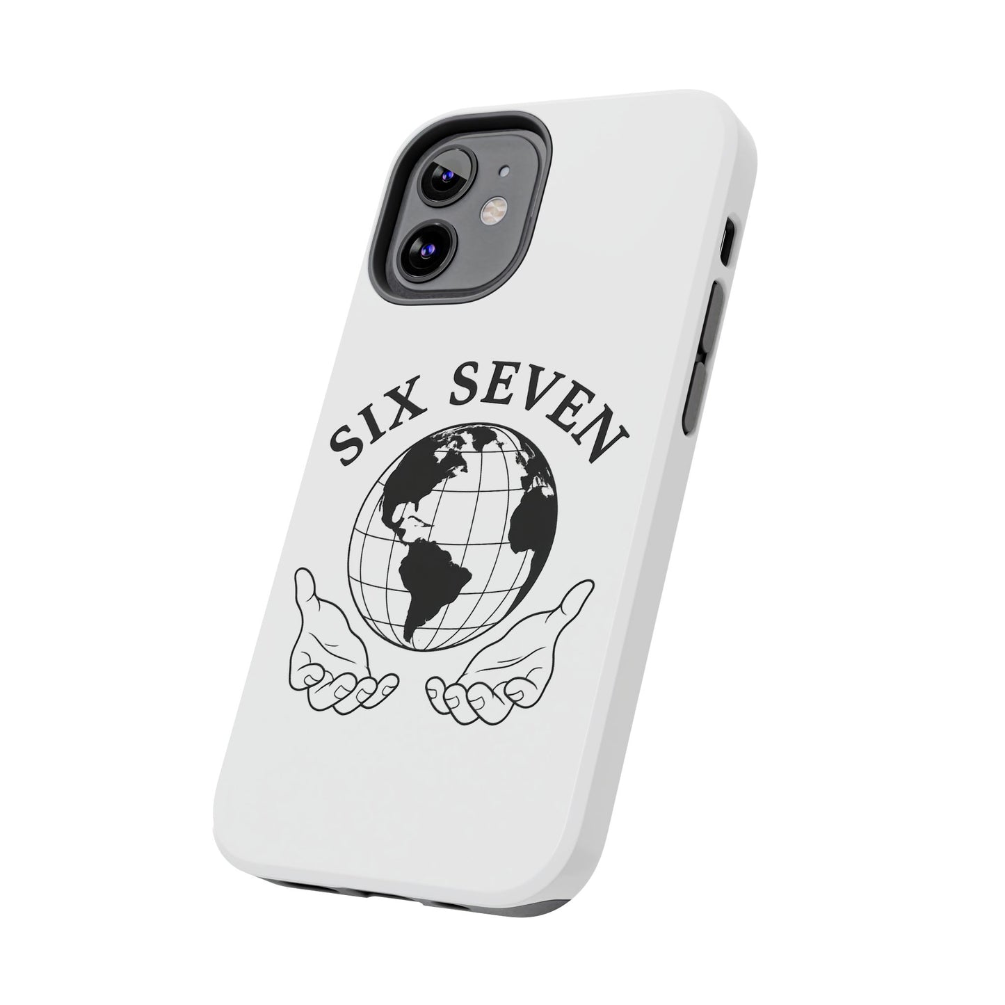 Globe Emblem Tough Phone Case — "Six Seven" Protective Phone Cover