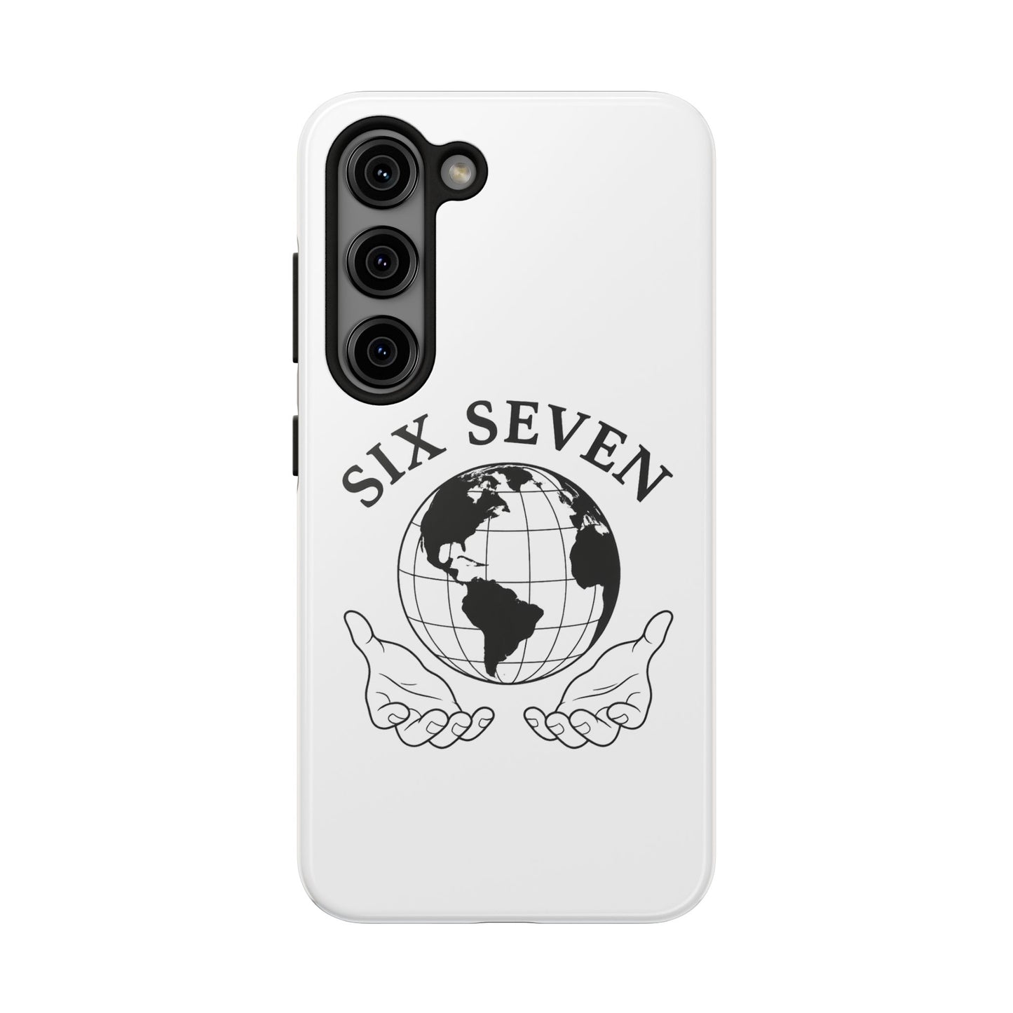 Globe Emblem Tough Phone Case — "Six Seven" Protective Phone Cover