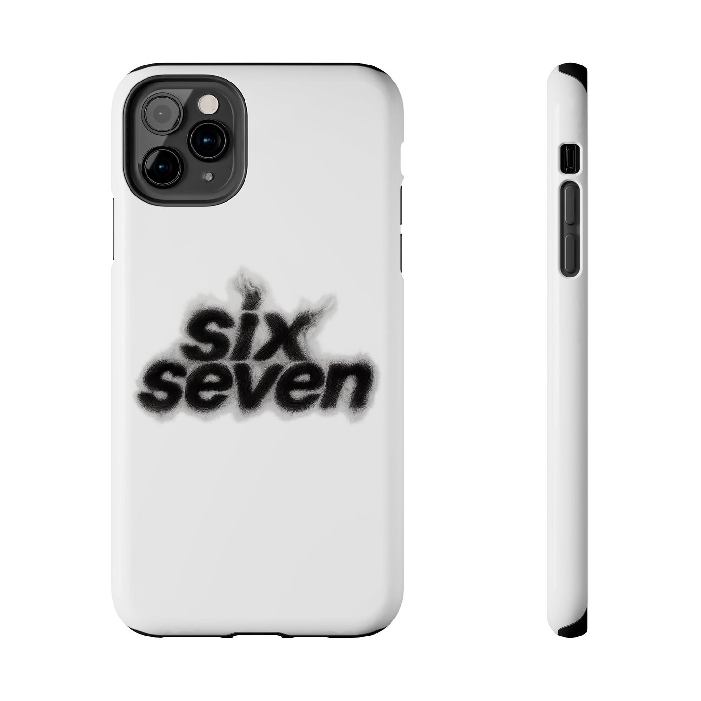 Tough Phone Case — 'six seven' Smoke Logo Protective Cover