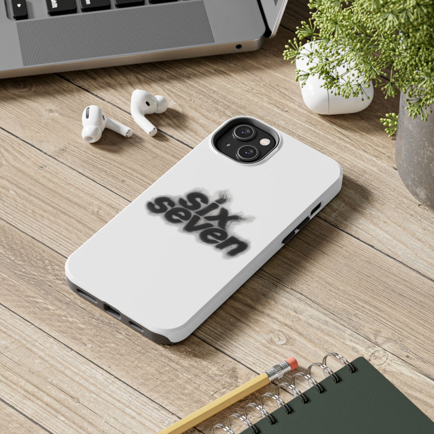Tough Phone Case — 'six seven' Smoke Logo Protective Cover