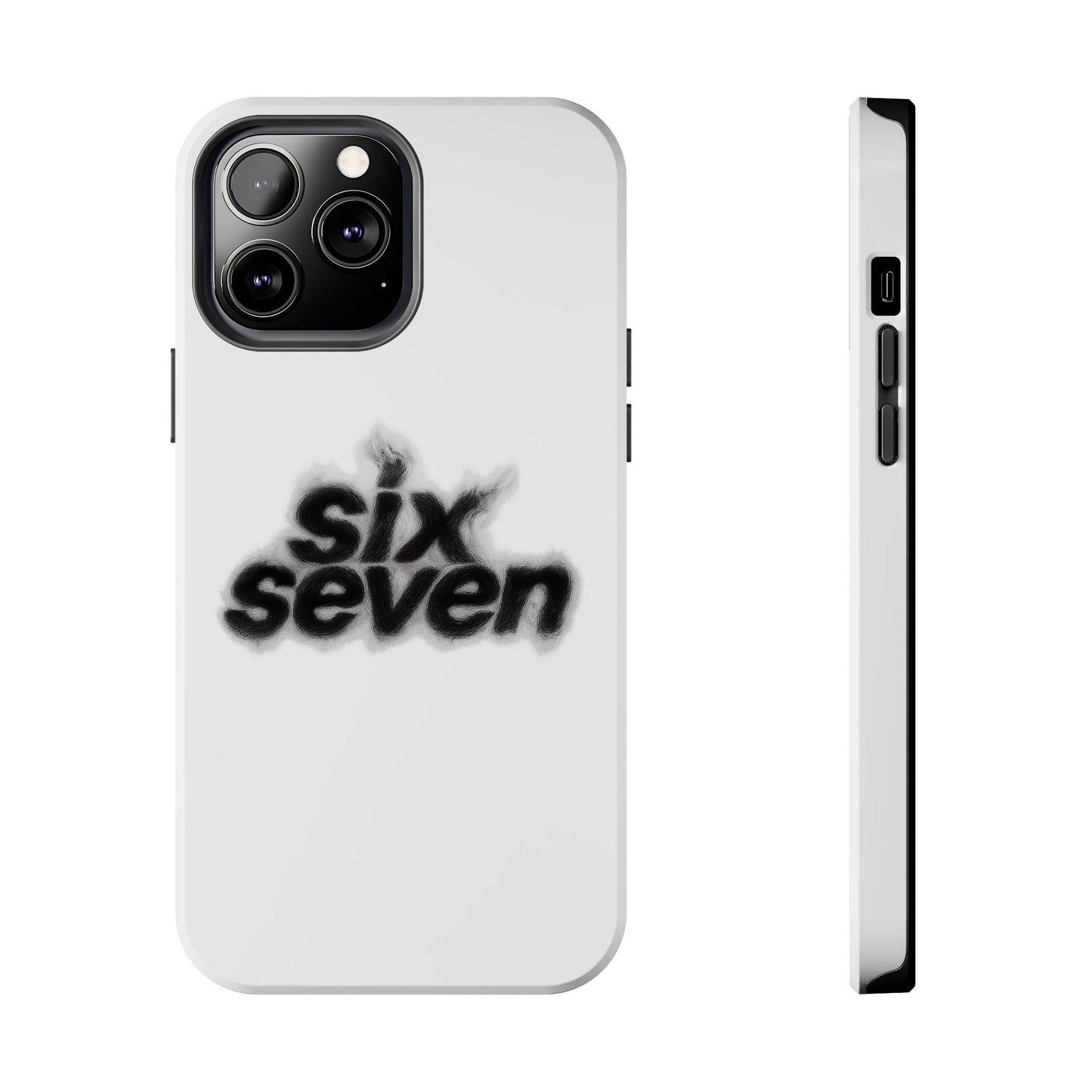 Tough Phone Case — 'six seven' Smoke Logo Protective Cover