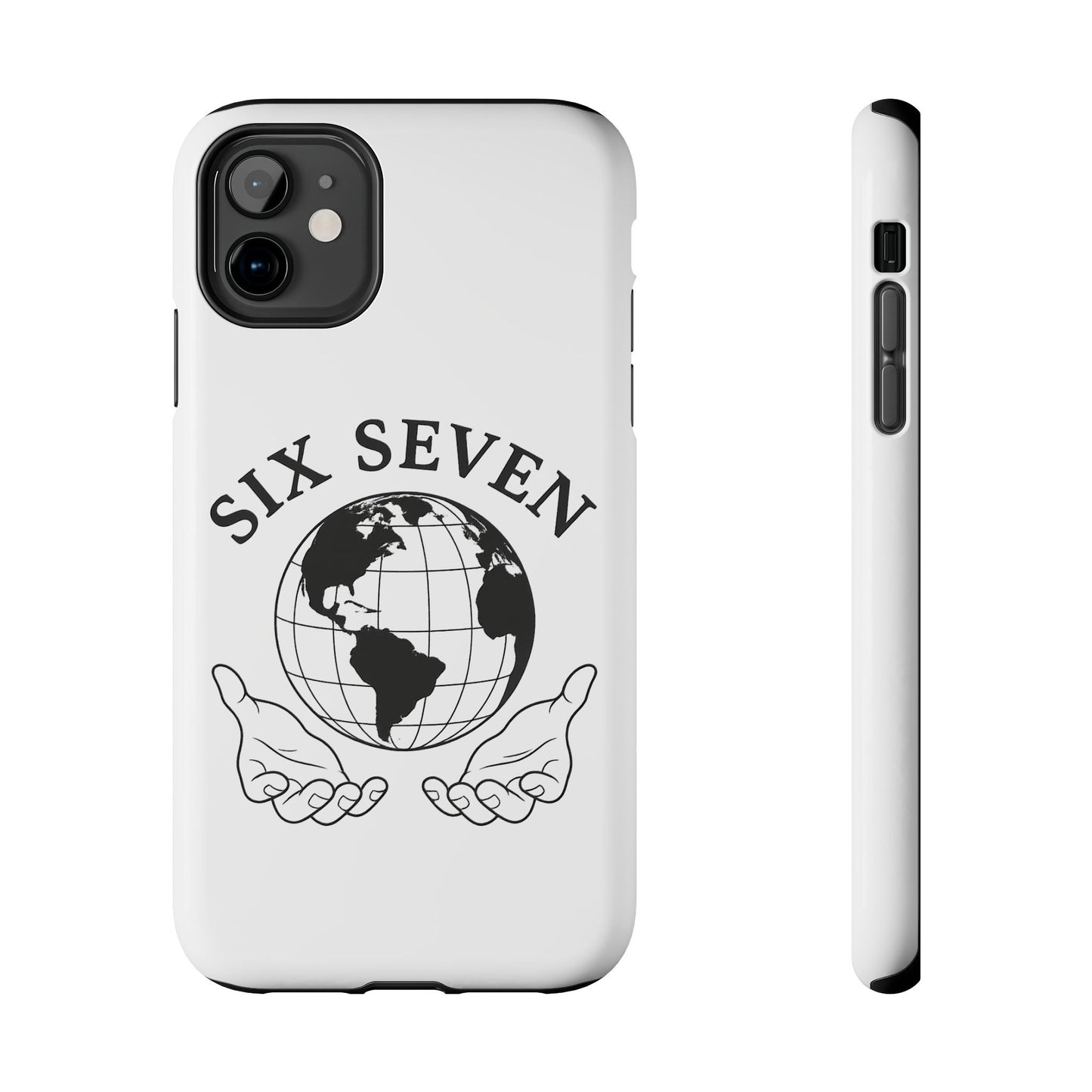 Globe Emblem Tough Phone Case — "Six Seven" Protective Phone Cover