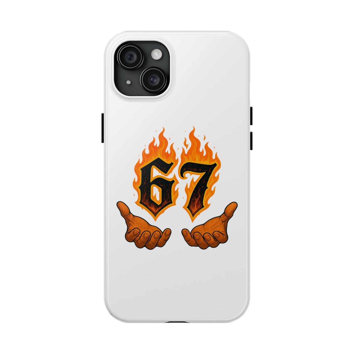 Tough Phone Case — Flaming '67' Graphic