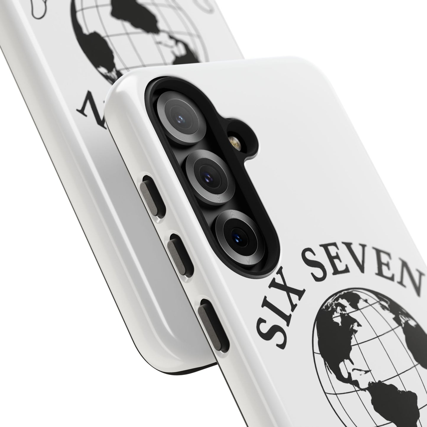 Globe Emblem Tough Phone Case — "Six Seven" Protective Phone Cover