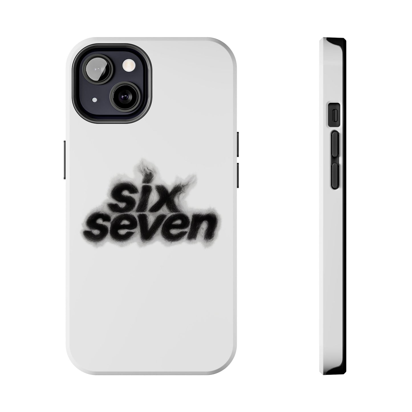 Tough Phone Case — 'six seven' Smoke Logo Protective Cover