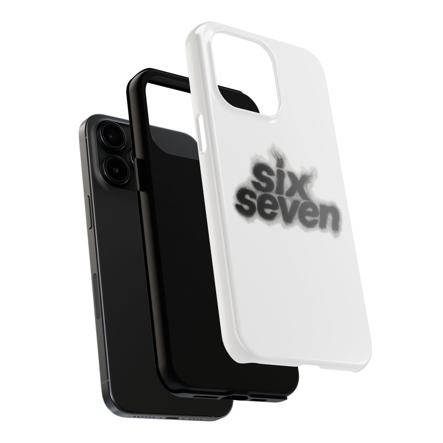 Tough Phone Case — 'six seven' Smoke Logo Protective Cover