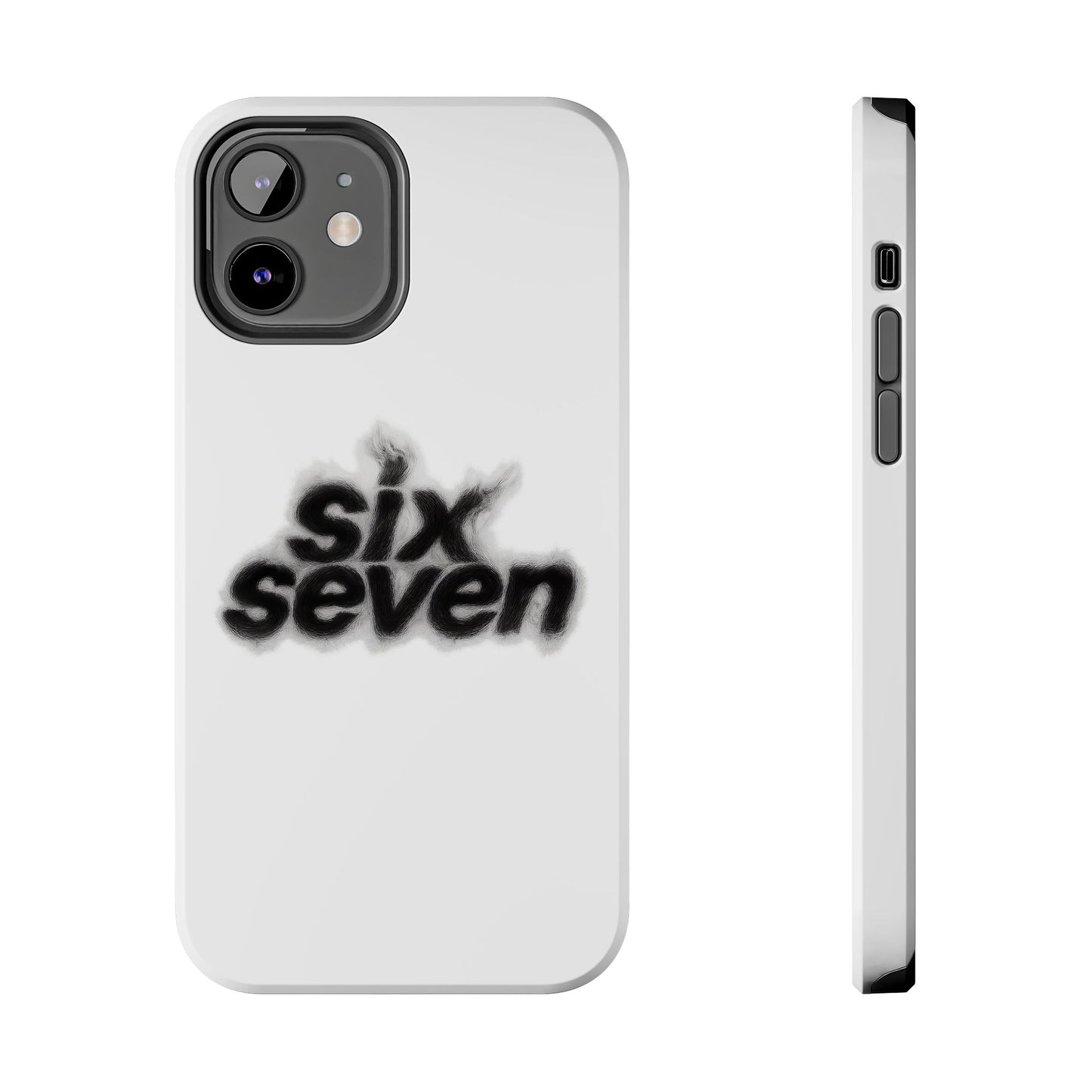 Tough Phone Case — 'six seven' Smoke Logo Protective Cover