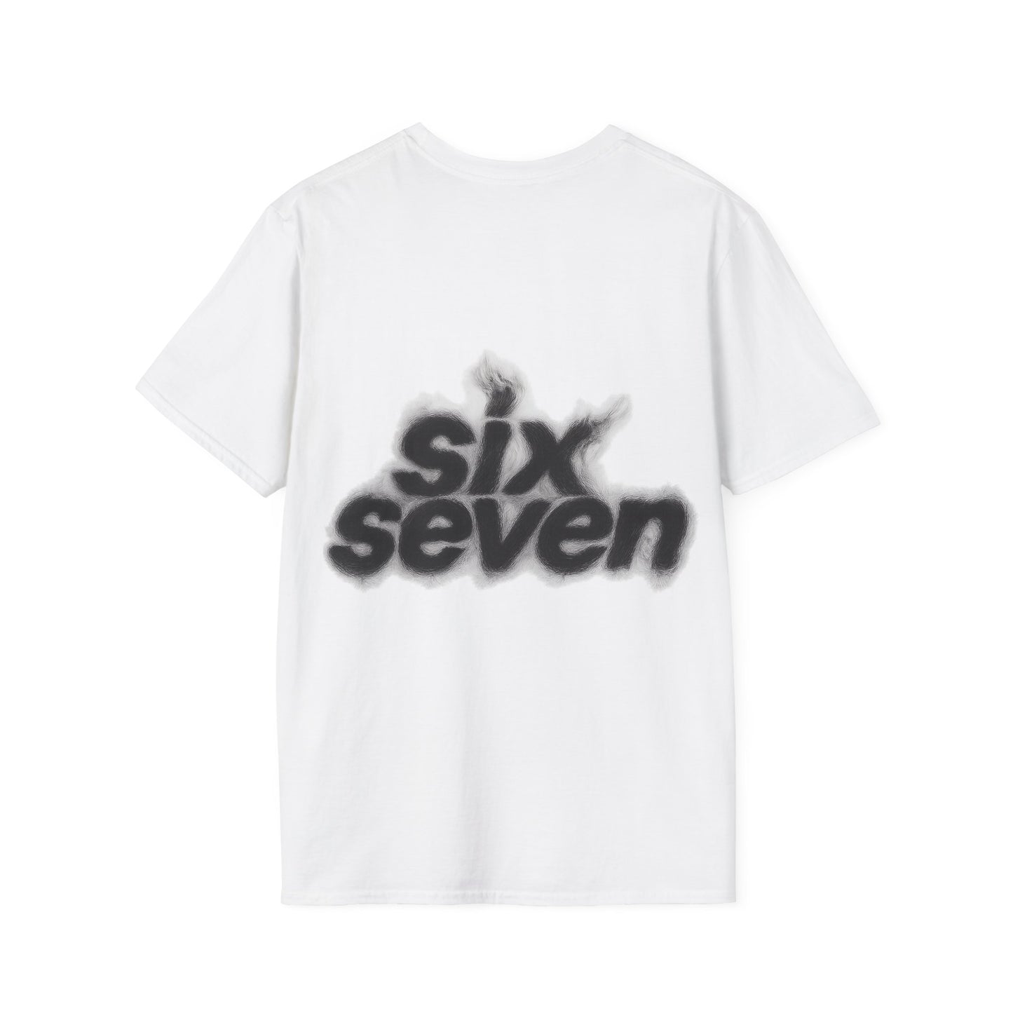 67 Logo  T‑Shirt — 'six seven' Smoky Graphic Tee