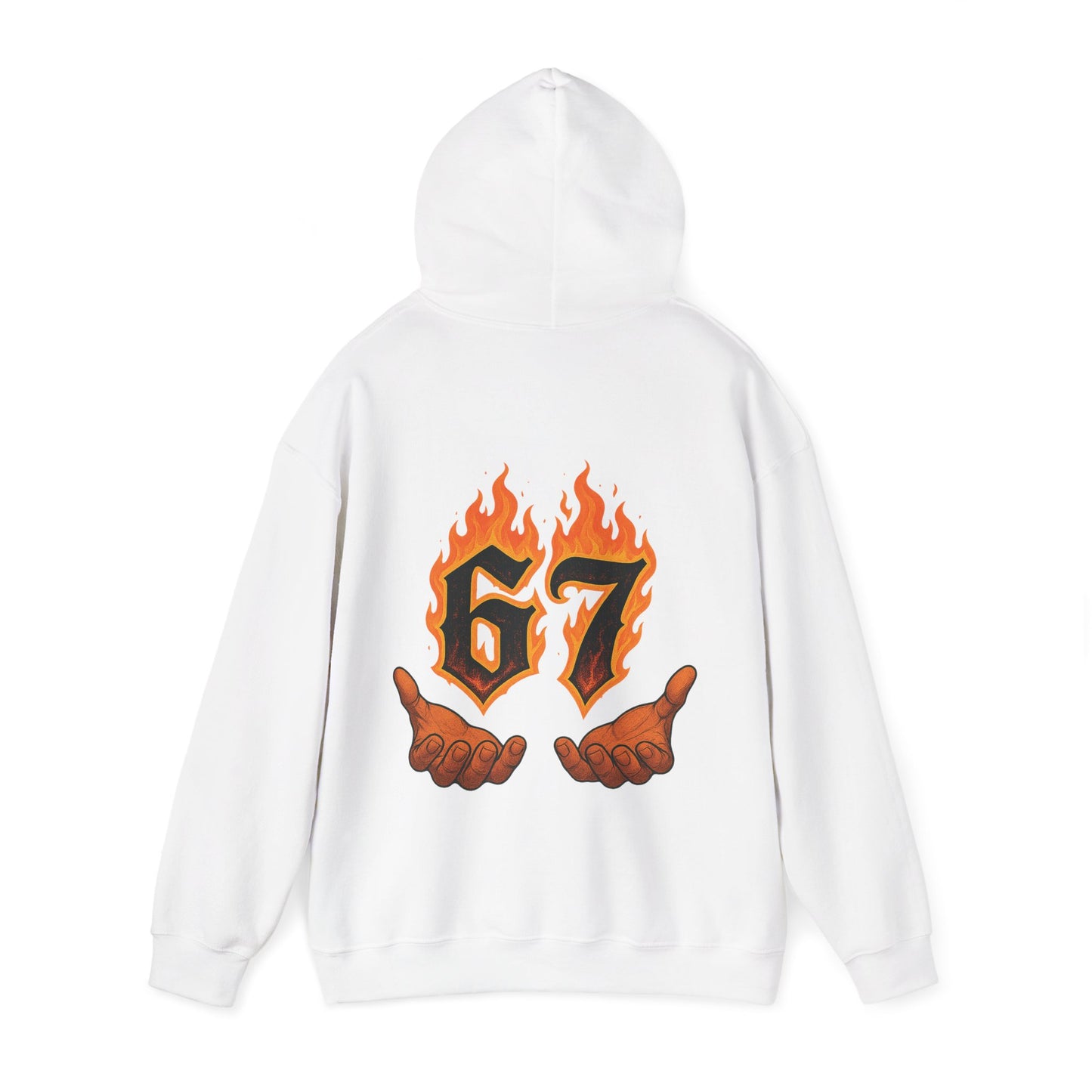 67 Flames Hoodie — 'SiXSEVEN' Graphic Hooded Sweatshirt