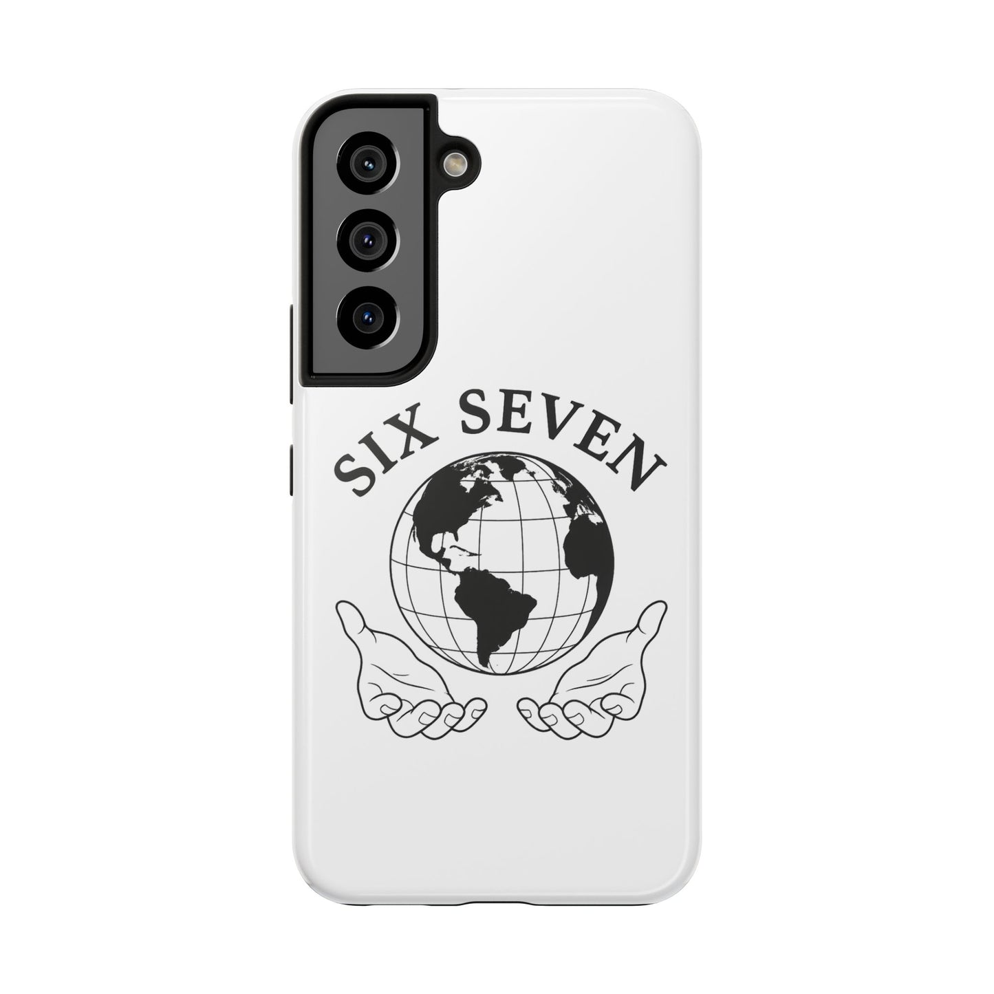 Globe Emblem Tough Phone Case — "Six Seven" Protective Phone Cover