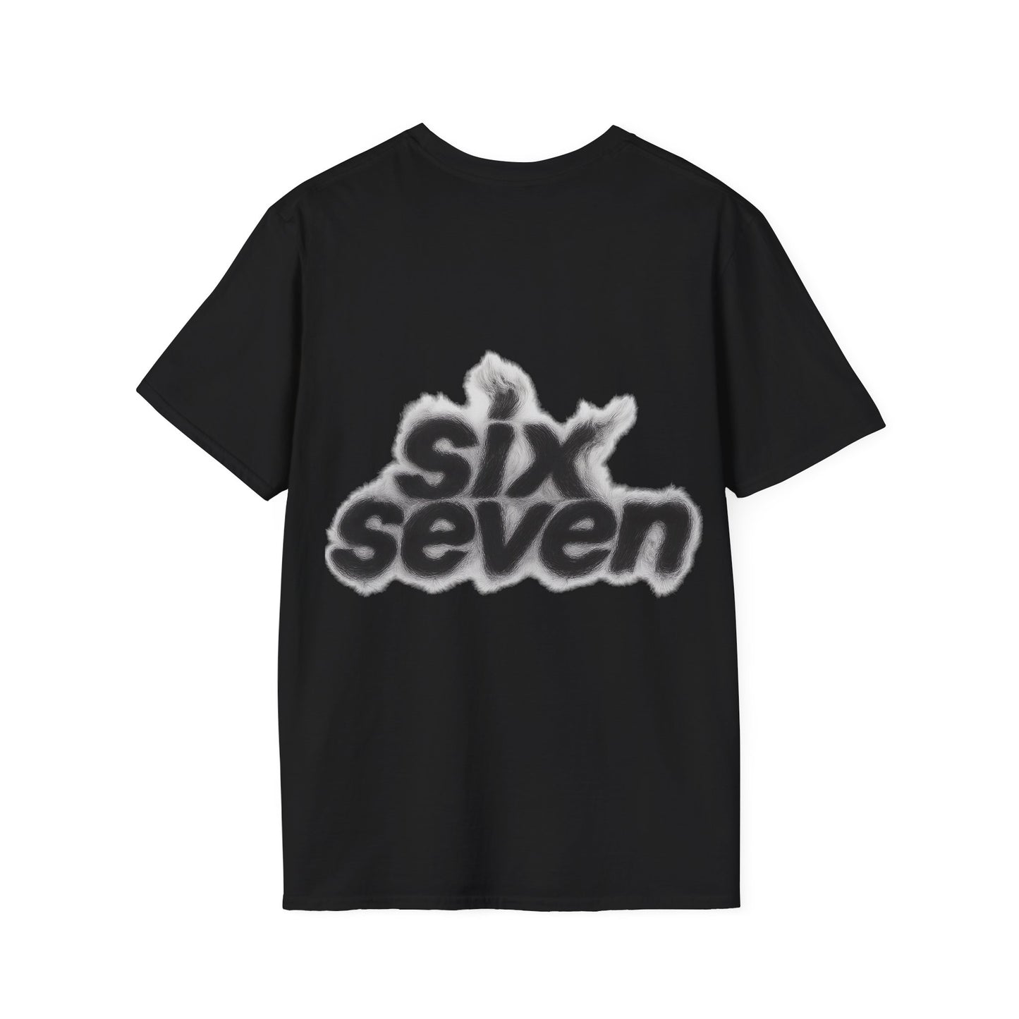 67 Logo  T‑Shirt — 'six seven' Smoky Graphic Tee