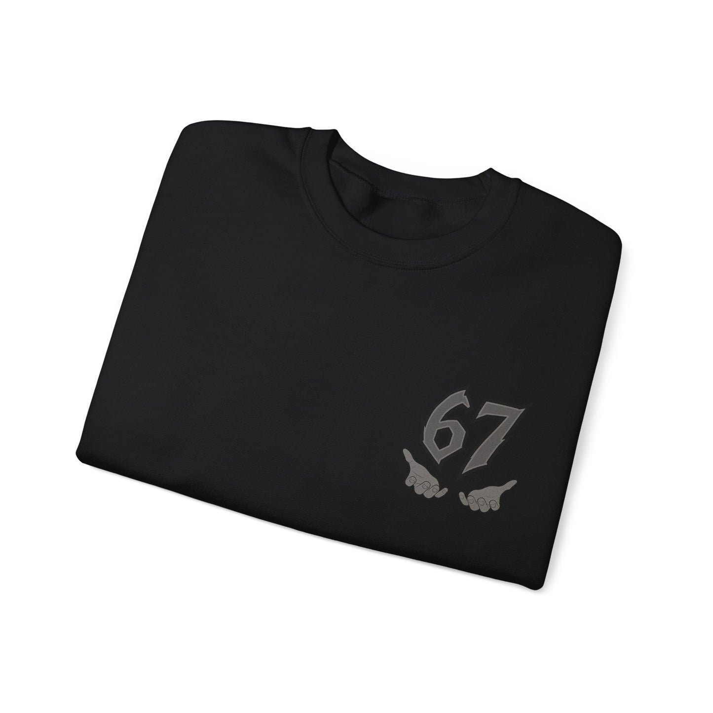67 Six Seven Crewneck Sweatshirt — Streetwear Graphic Pullover