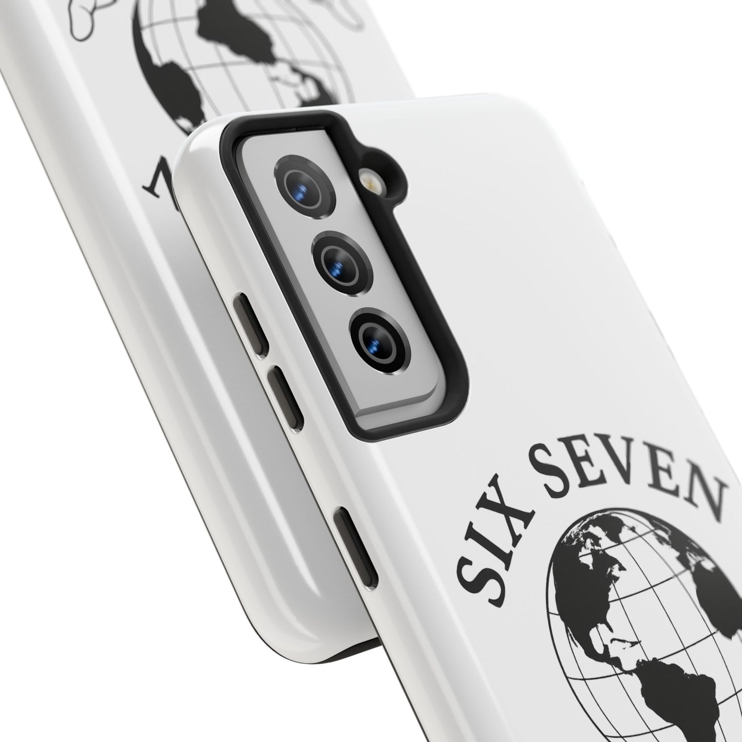 Globe Emblem Tough Phone Case — "Six Seven" Protective Phone Cover