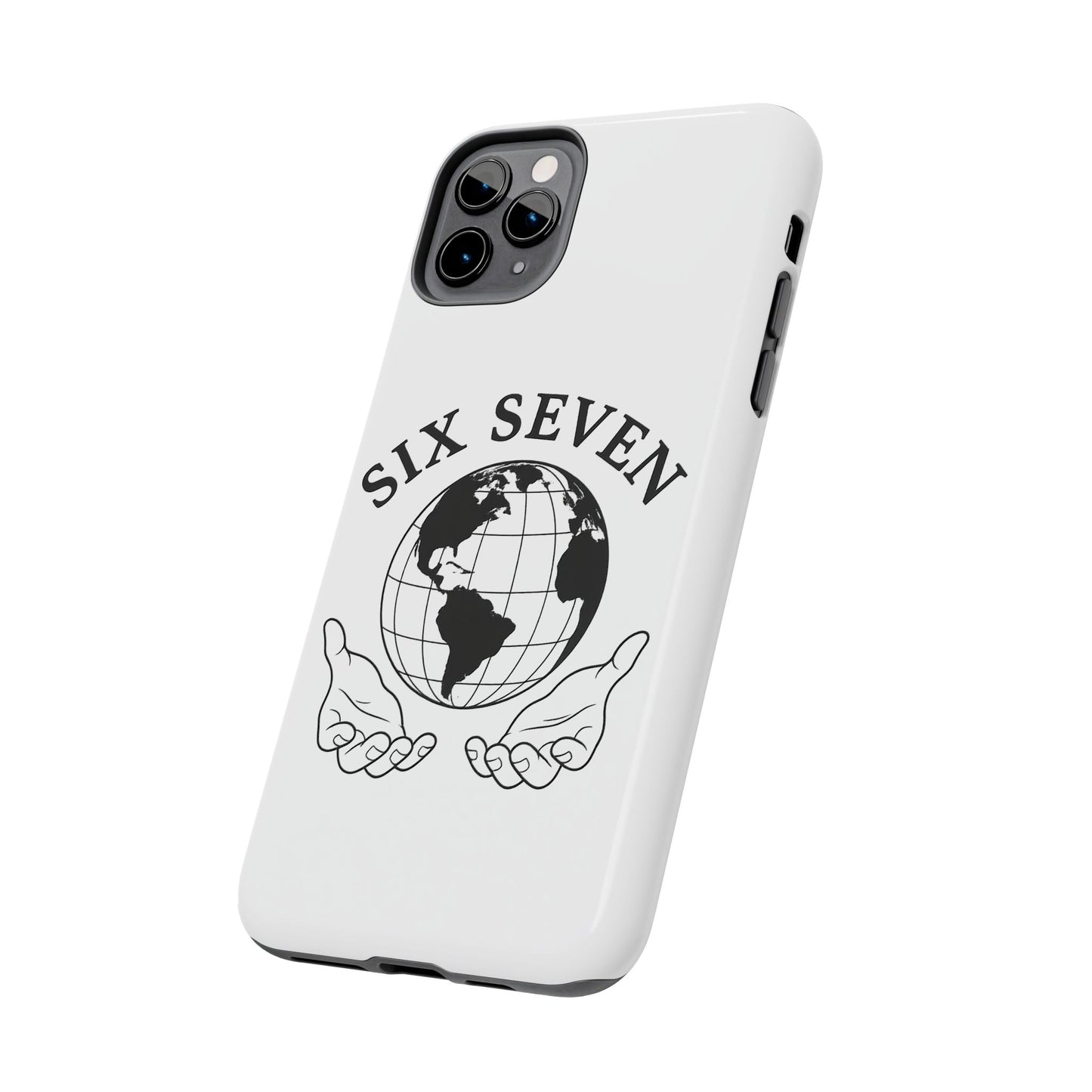 Globe Emblem Tough Phone Case — "Six Seven" Protective Phone Cover