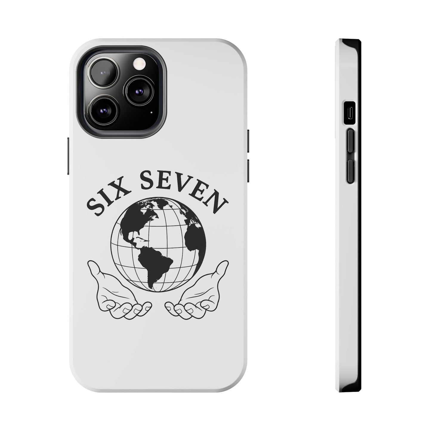 Globe Emblem Tough Phone Case — "Six Seven" Protective Phone Cover