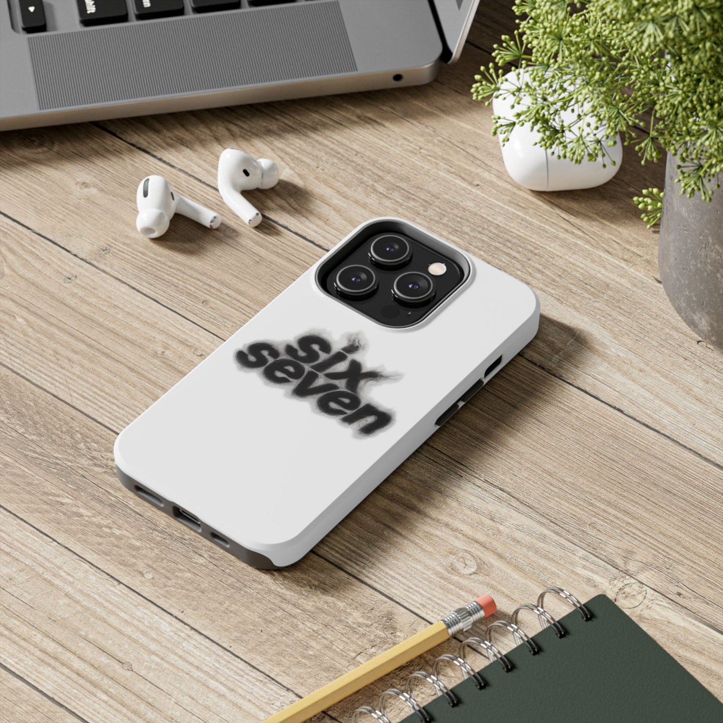 Tough Phone Case — 'six seven' Smoke Logo Protective Cover